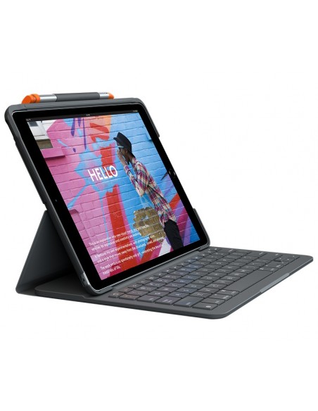 Logitech Slim Folio Grafito Bluetooth QWERTY Español