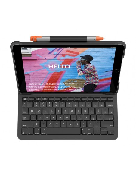 Logitech Slim Folio Grafito Bluetooth QWERTY Español