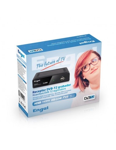 Engel Axil RT5130T2 descodificador para televisor Cable Full HD Negro