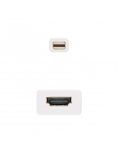 Nanocable CONVERSOR MINI DP A HDMI MINI DP M-HDMI H BLANCO 15 CM
