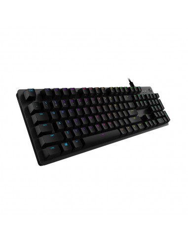 Logitech G G512 CARBON LIGHTSYNC RGB Mechanical Gaming Keyboard with GX Brown switches teclado USB QWERTY Español Carbono