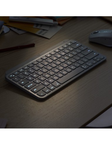 Logitech MX Keys Mini teclado RF Wireless + Bluetooth QWERTY Inglés Grafito