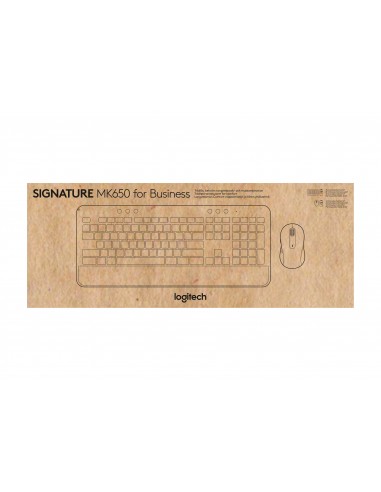 Logitech Signature MK650 Combo For Business teclado Ratón incluido Bluetooth QWERTZ Checa, Eslovaco Grafito