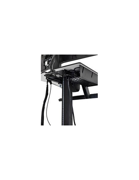 Ergotron WorkFit-C, Dual Sit-Stand Negro, Gris Panel plano Carro multimedia