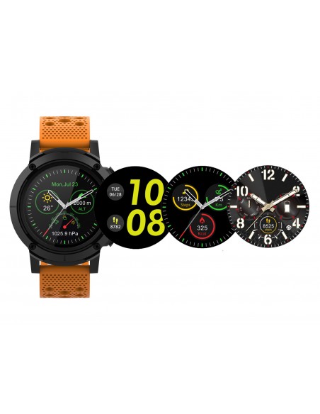 Denver SW-510ORANGE Relojes inteligentes y deportivos 3,3 cm (1.3") Pantalla táctil Negro GPS (satélite)