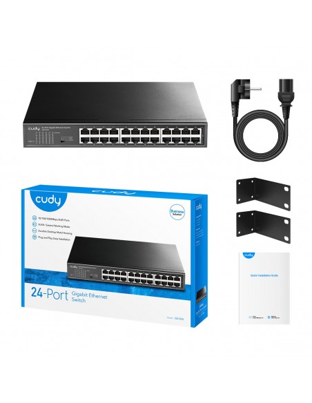 Cudy GS1024 switch Gigabit Ethernet (10 100 1000) Negro