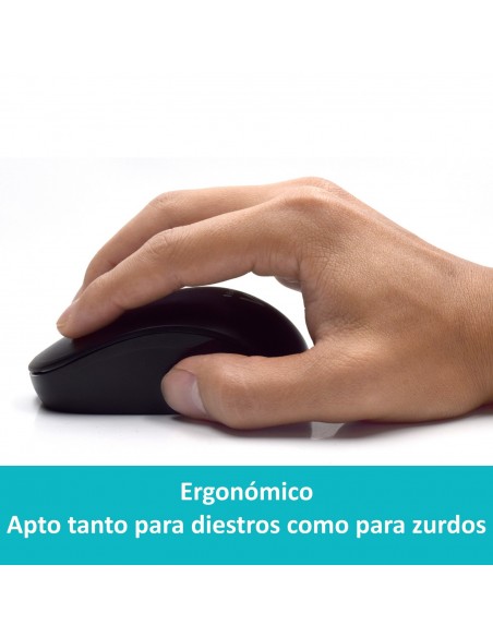 Ewent EW3256 teclado Ratón incluido RF inalámbrico QWERTY Español Negro