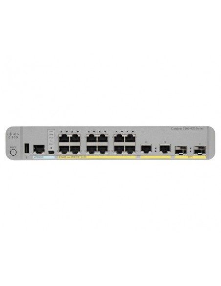 Cisco Catalyst WS-C3560CX-12TC-S switch Gestionado L2 L3 Gigabit Ethernet (10 100 1000) Gris, Blanco