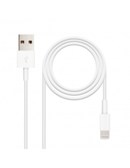 Nanocable CABLE LIGHTNING IPHONE A USB 2.0, IPHONE LIGHTNING-USB A M, 1.0 M
