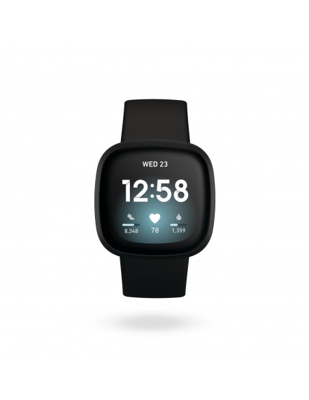 Fitbit Versa 3 AMOLED 40 mm Digital Pantalla táctil Negro Wifi GPS (satélite)