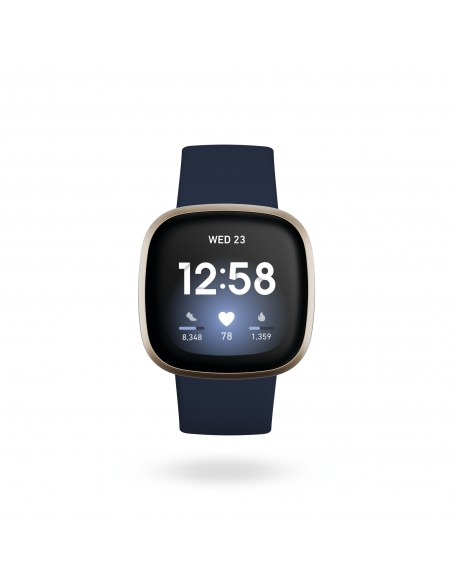 Fitbit Versa 3 AMOLED Digital Pantalla táctil Oro Wifi GPS (satélite)