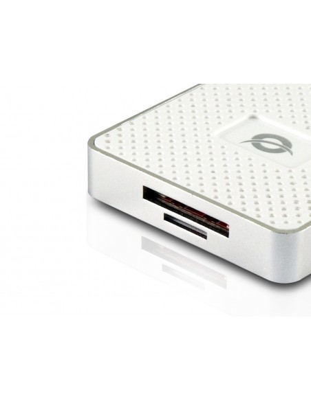Conceptronic CMULTIRWU3 lector de tarjeta USB 3.2 Gen 1 (3.1 Gen 1) Plata, Blanco