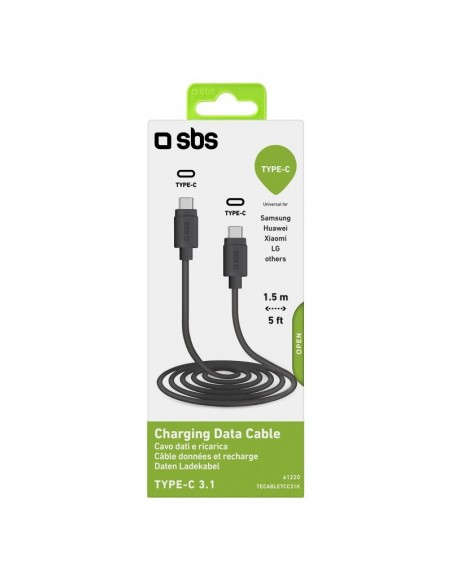 SBS TECABLETCC31K cable USB 1,5 m USB 3.2 Gen 1 (3.1 Gen 1) USB C Negro