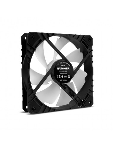 NOX H-FAN PRO Carcasa del ordenador Ventilador 12 cm Negro, Blanco