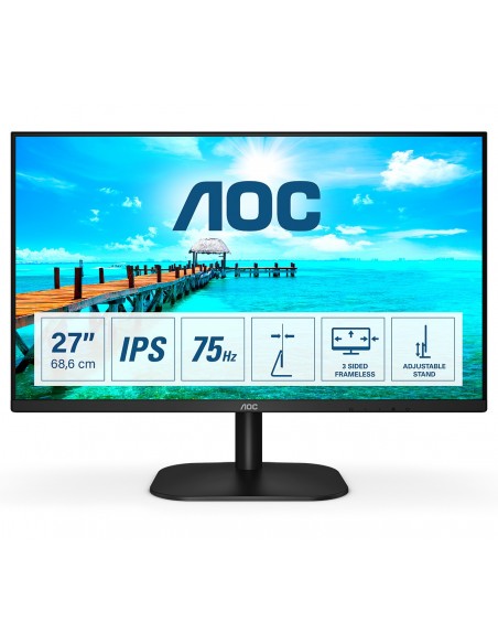 AOC B2 27B2H pantalla para PC 68,6 cm (27") 1920 x 1080 Pixeles Full HD LED Negro