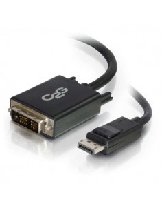 C2G Cable adaptador DisplayPort macho a DVI-D Single Link macho de 2 m, negro