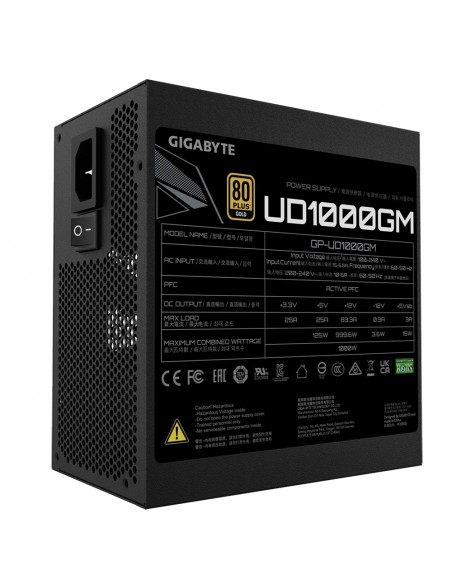 Gigabyte UD1000GM unidad de fuente de alimentación 1000 W 20+4 pin ATX Negro
