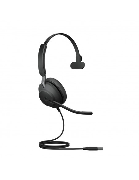 Jabra Evolve2 40, MS Mono Auriculares Alámbrico Diadema Oficina Centro de llamadas USB tipo A Bluetooth Negro