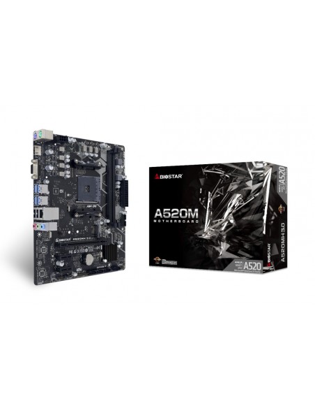 Biostar A520MH 3.0 placa base AMD A520 Zócalo AM4 micro ATX