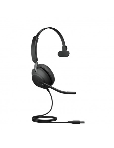 Jabra Evolve2 40, UC Mono Auriculares Alámbrico Diadema Oficina Centro de llamadas USB tipo A Bluetooth Negro