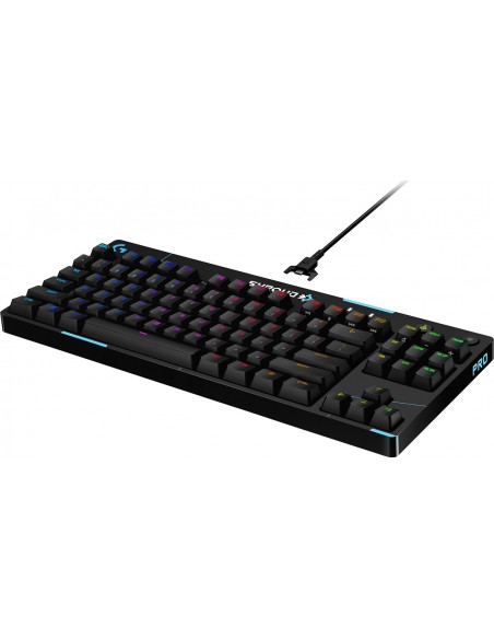 Logitech G G PRO X Mechanical Gaming Keyboard teclado USB Nórdico Negro, Azul, Blanco