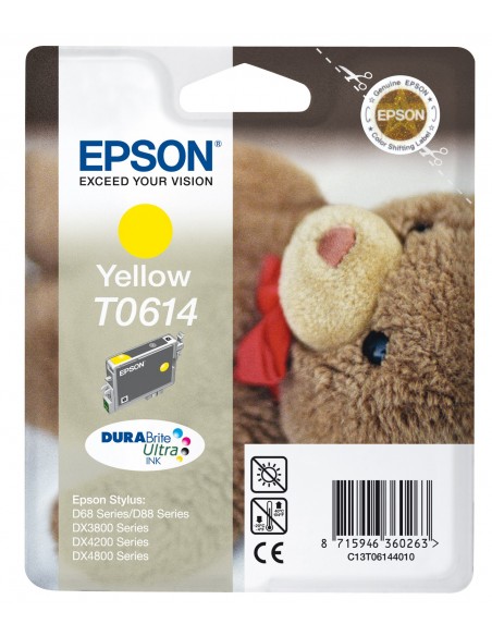 Epson Teddybear Cartucho T0614 amarillo
