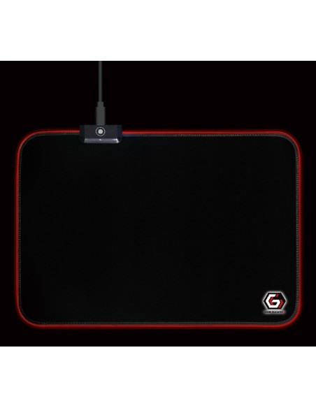 Gembird MP-GAMELED-M alfombrilla para ratón Alfombrilla de ratón para juegos Negro