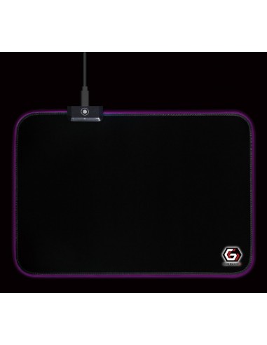 Gembird MP-GAMELED-M alfombrilla para ratón Alfombrilla de ratón para juegos Negro