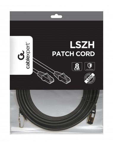 Gembird PP8-LSZHCU-BK-10M cable de red Negro Cat8 S FTP (S-STP)