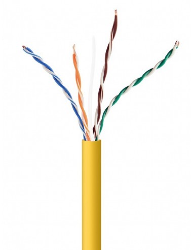 Gembird UPC-5004E-SOL-Y cable de red Amarillo 305 m Cat5e U UTP (UTP)