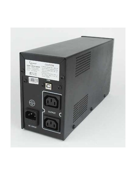 Gembird UPS-PC-850AP sistema de alimentación ininterrumpida (UPS) Línea interactiva 0,85 kVA 520 W 4 salidas AC