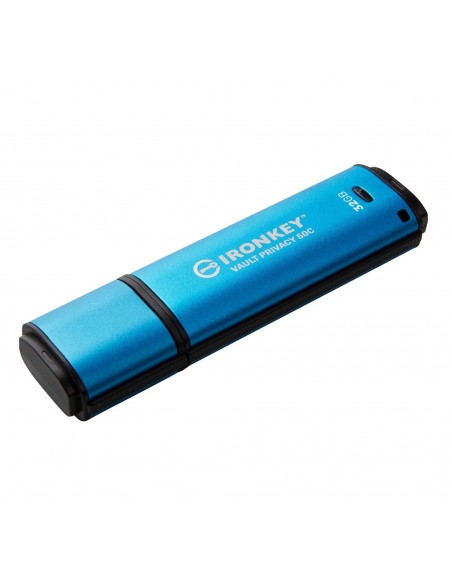 Kingston Technology IronKey VP50 unidad flash USB 32 GB USB Tipo C 3.2 Gen 1 (3.1 Gen 1) Negro, Azul