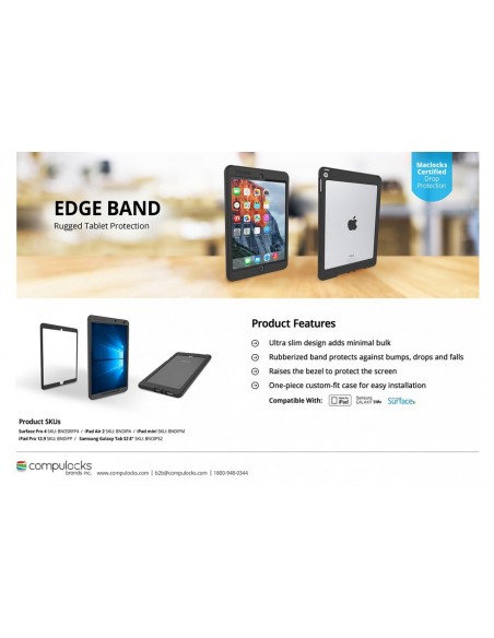 Compulocks Galaxy Tab A 10.1" Rugged Edge Band