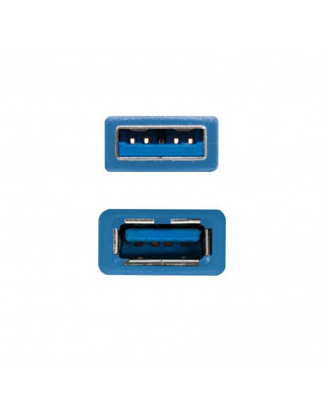 Nanocable 10.01.0901-BL cable USB 1 m USB 3.2 Gen 1 (3.1 Gen 1) USB A Azul