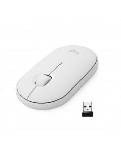 Logitech Pebble M350 ratón Ambidextro RF Wireless + Bluetooth Óptico 1000 DPI