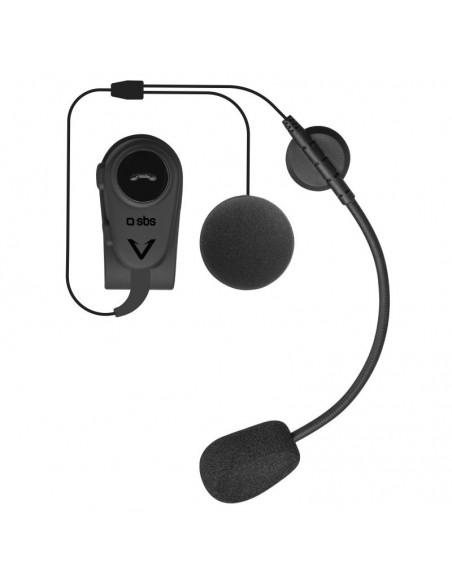 SBS TEEARSETMONOMOTOBTK auricular y casco Auriculares Inalámbrico MicroUSB Bluetooth Negro
