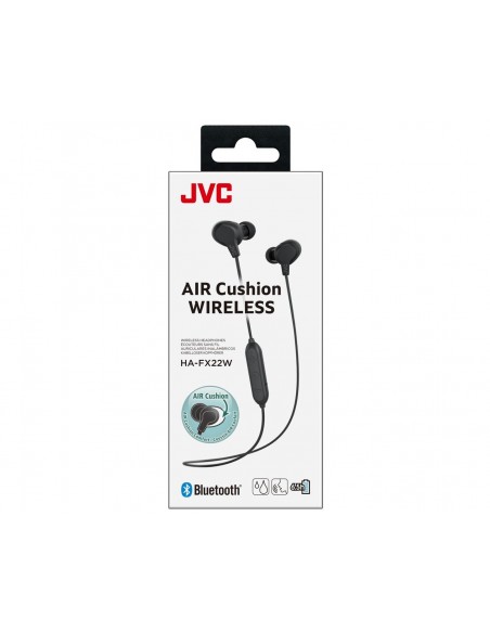 JVC HA-FX22W Auriculares Inalámbrico Banda para cuello Llamadas Música Bluetooth Negro