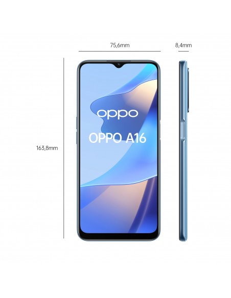OPPO A16 16,6 cm (6.52") SIM doble Android 11 4G USB Tipo C 3 GB 32 GB 5000 mAh Azul