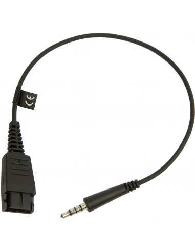 Jabra 8800-00-99 cambiador de género para cable Quick Disconnect (QD) 3,5 mm Negro