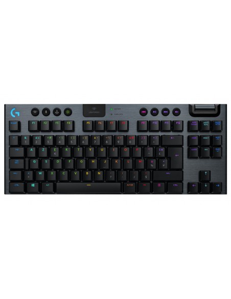 Logitech G G915 TKL Tenkeyless LIGHTSPEED Wireless RGB Mechanical Gaming Keyboard teclado RF Wireless + Bluetooth AZERTY