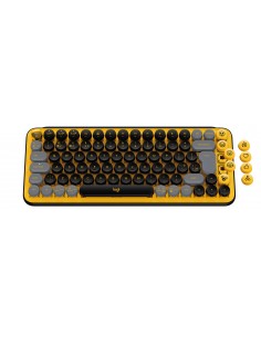 Logitech POP Keys Wireless Mechanical Keyboard With Emoji Keys teclado RF Wireless + Bluetooth AZERTY Francés Negro, Gris,