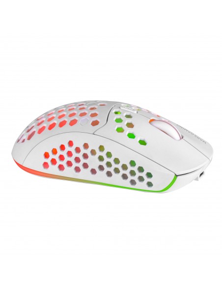 Mars Gaming MMW3W, Ratón Gaming Inalámbrico, RGB Flow, Ultraligero 79g, 3200DPI, Blanco Mars Gaming MMW3W, Ratón Gaming Inalámbrico, RGB Flow, Ultraligero 79g, 3200DPI, Blanco