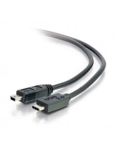 C2G USB 2.0, C - Mini B, 2m cable USB USB C Mini-USB B Negro