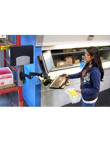 Ergotron 200 Series Combo Arm 61 cm (24") Blanco Pared