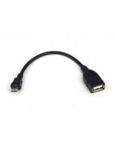 3GO C122 cable USB 0,15 m USB 2.0 Micro-USB B USB A Negro