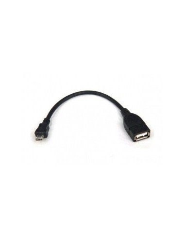 3GO C122 cable USB 0,15 m USB 2.0 Micro-USB B USB A Negro