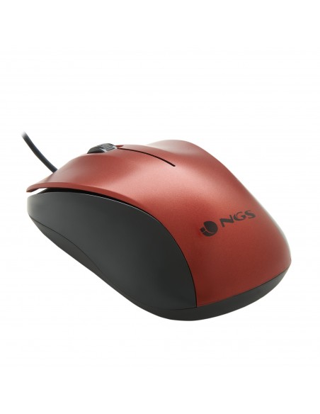 NGS CREW ratón Ambidextro USB tipo A Óptico 1200 DPI