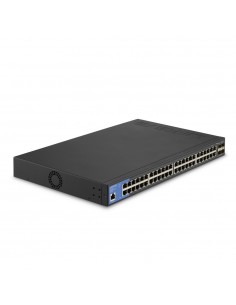 Linksys Switch de red administrado Gigabit de 48 puertos con 4 ranuras SFP+ 10G de subida