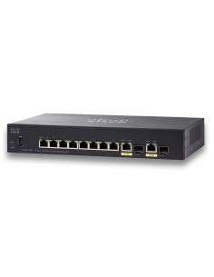 Cisco Small Business SF352-08P Gestionado L2 L3 Fast Ethernet (10 100) Energía sobre Ethernet (PoE) 1U Negro