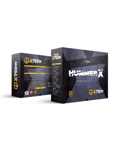 NOX Hummer X750W unidad de fuente de alimentación 750 W 24-pin ATX ATX Negro